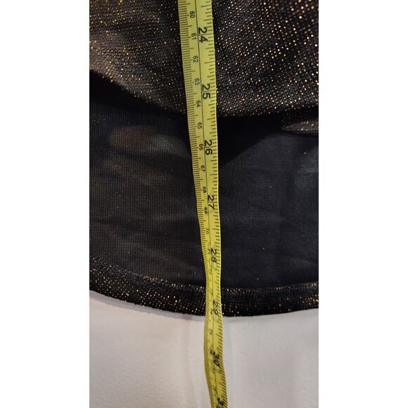 I Jeans by Buffalo Cold shoulder gold metallic Blouse - Picture 6 of 7